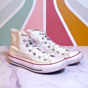 Converse High Top Shoes - White - Women’s Size 8, Men’s Size 6